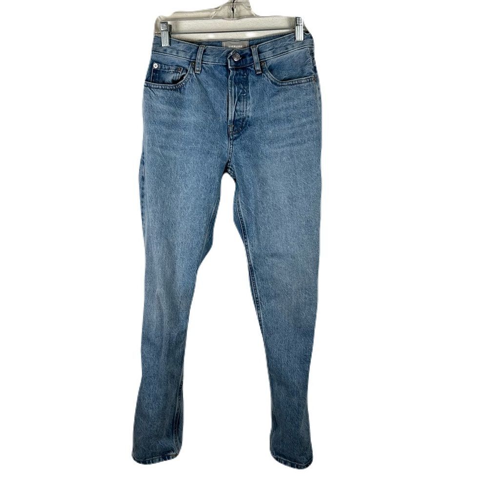 Everlane Women’s Sz 25, 100% cotton Regular High-Rise Cheeky Straight Jean